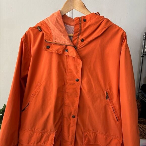 Eddie Bauer women’s XL Orange Utility Jacket Lightweight Casual Coat - Picture 6 of 13